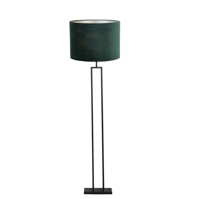 Trendy vloerlamp met groene velours kap Light & Living Shiva