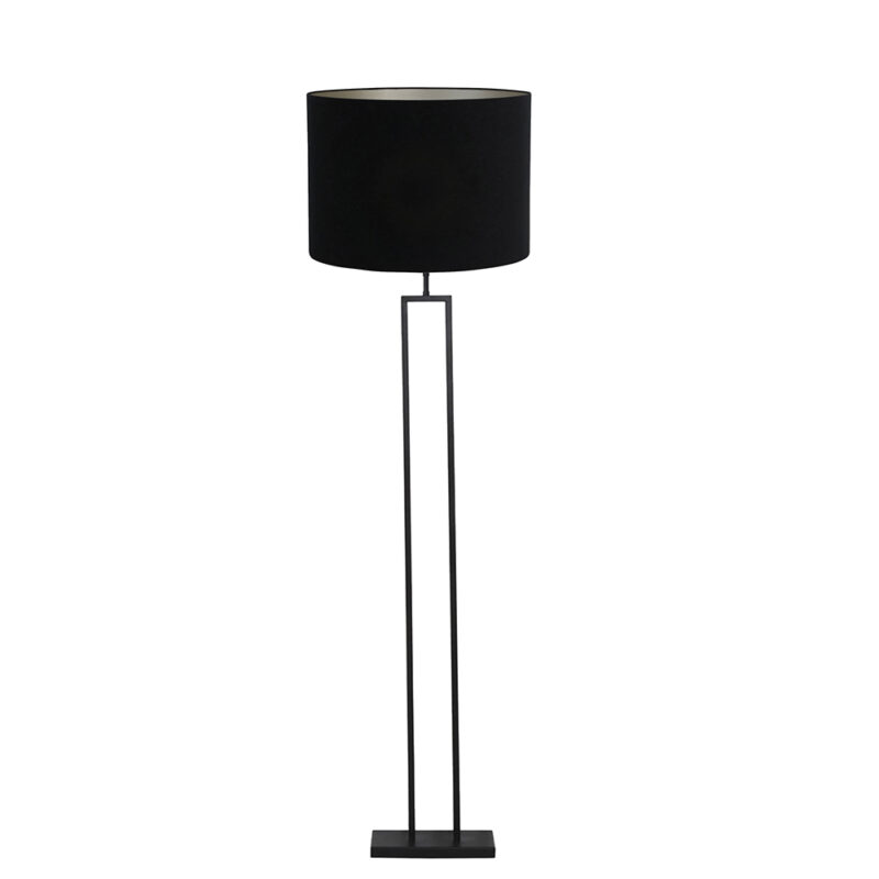 Trendy vloerlamp met zwarte kap Light & Living Shiva