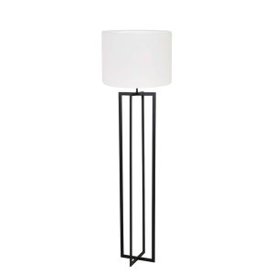 Industriele vloerlamp met witte kap Light & Living Mace