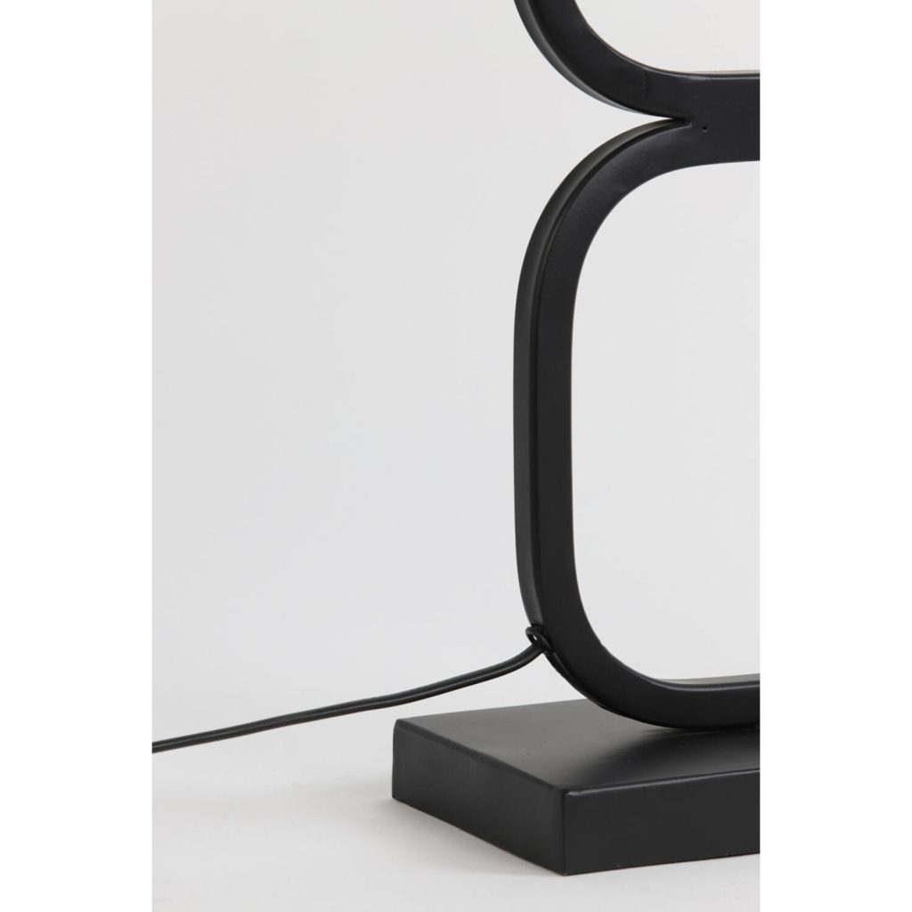 Trendy 8-vormige tafellamp met witte kap Light & Living Lutika - Afbeelding 4