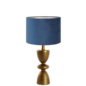 klassieke gouden tafellamp met lichtgroene kappen Light & Living Smith