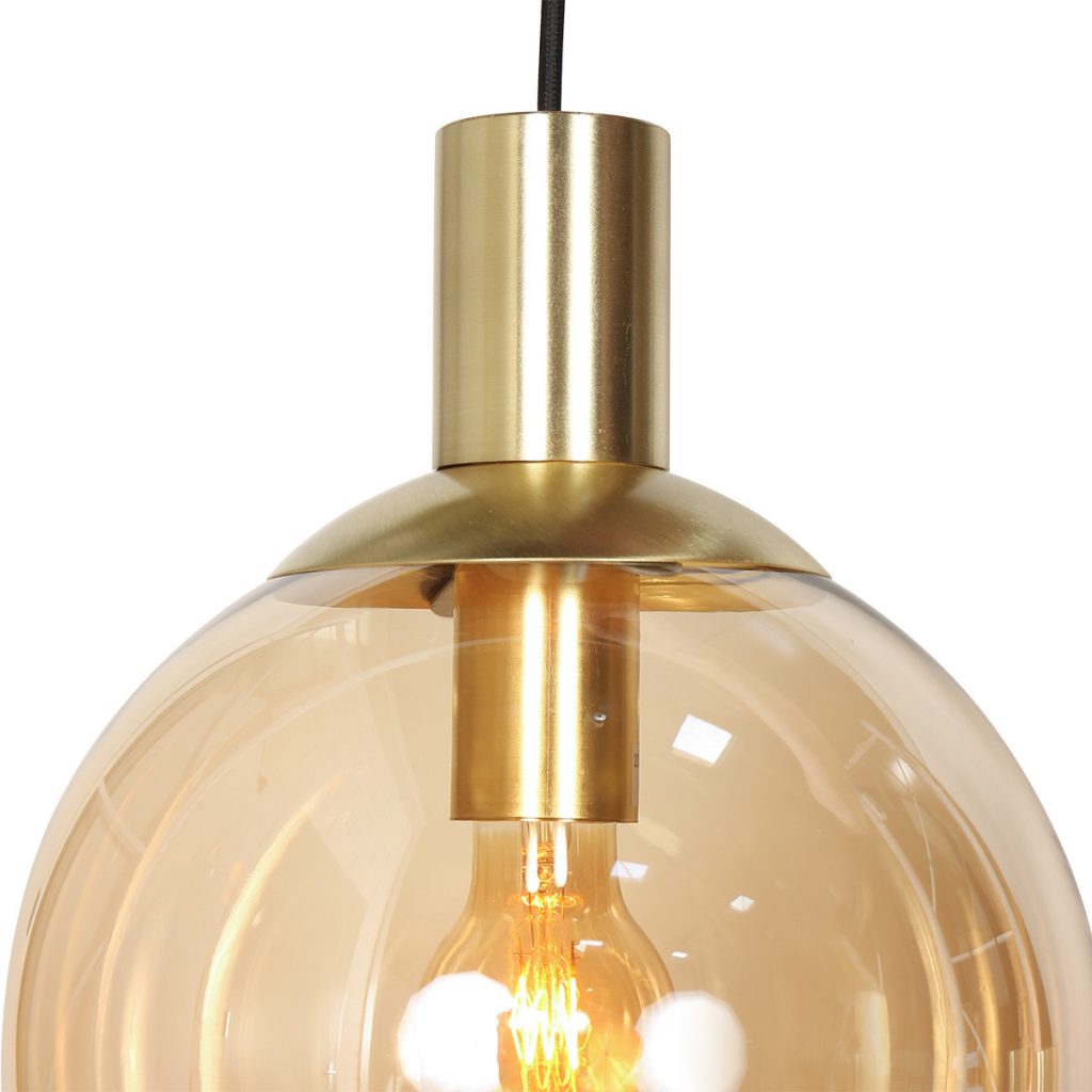 Hanglamp messing 9-lichts glasbollen/kokers Steinhauer Bollique led - Afbeelding 8