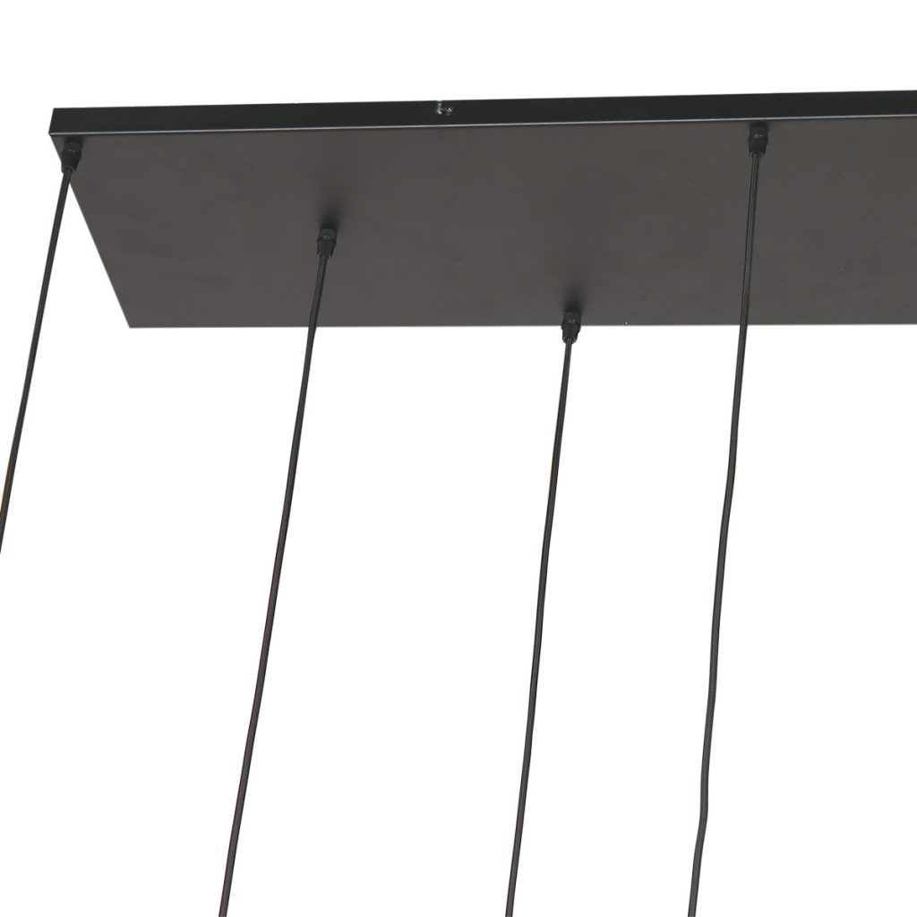 Messing 9-lichts hanglamp glasvormen/kokers Steinhauer Reflexion - Afbeelding 19