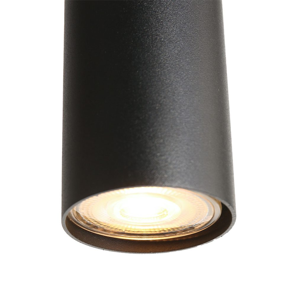 Zwarte hanglamp 9-lichts kokers/glasbollen Steinhauer Bollique led - Afbeelding 11