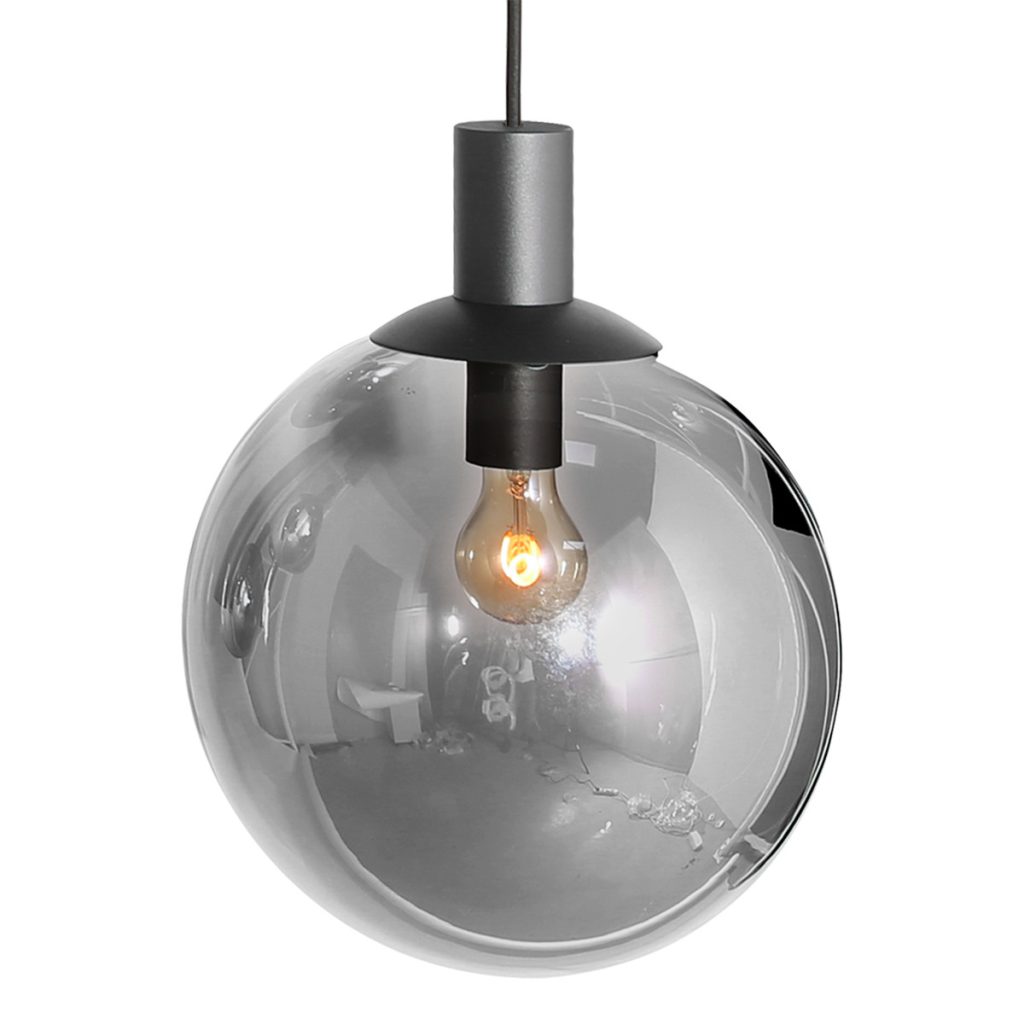 Zwarte hanglamp 9-lichts kokers/glasbollen Steinhauer Bollique led - Afbeelding 5