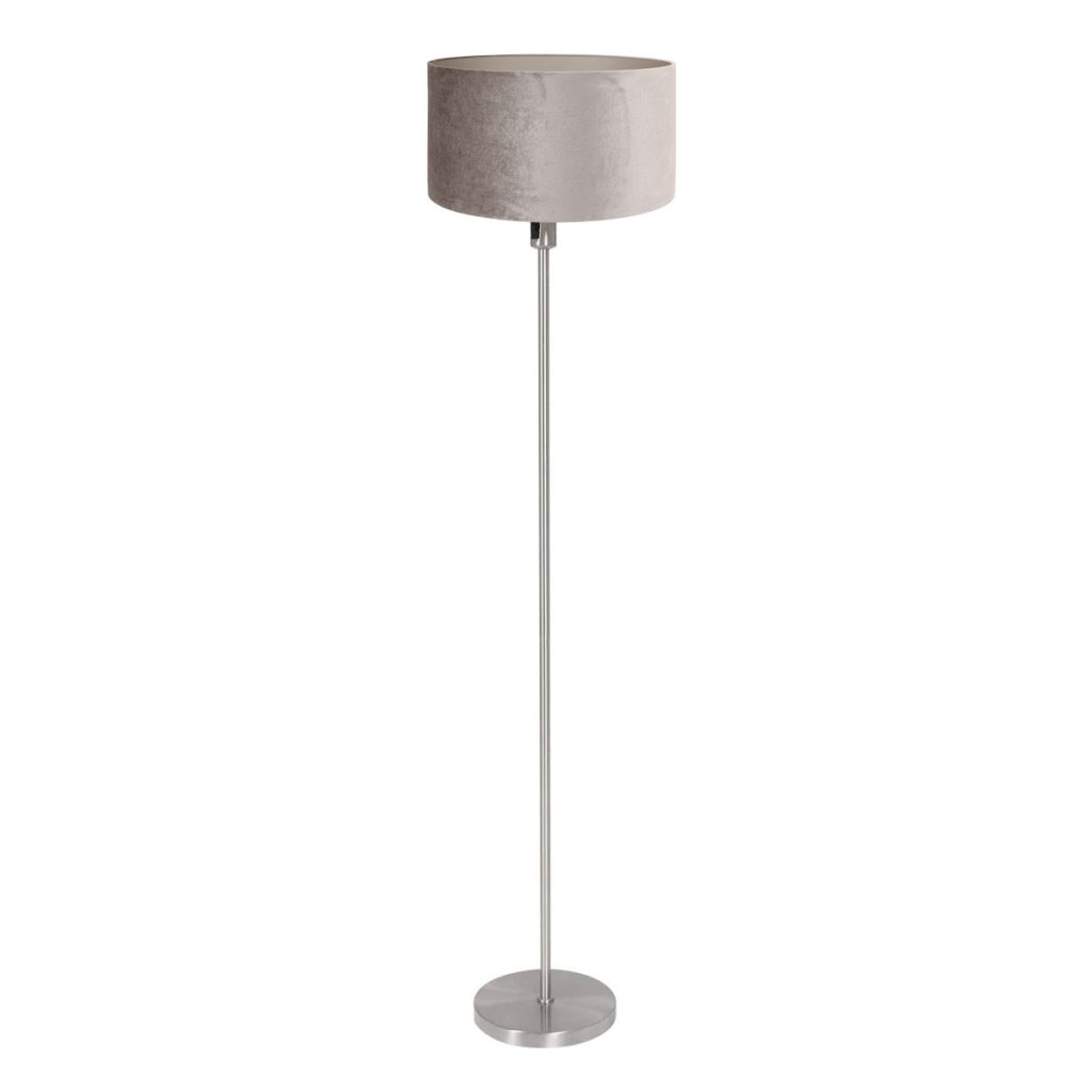 Mexlite Noor vloerlamp - Ø 40 cm - E27 fitting - Zilver