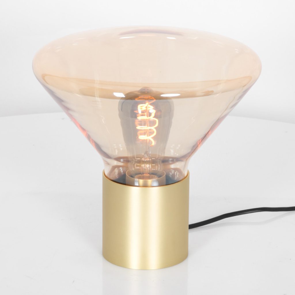 Amber glazen tafellamp Steinhauer Ambiance - Afbeelding 14