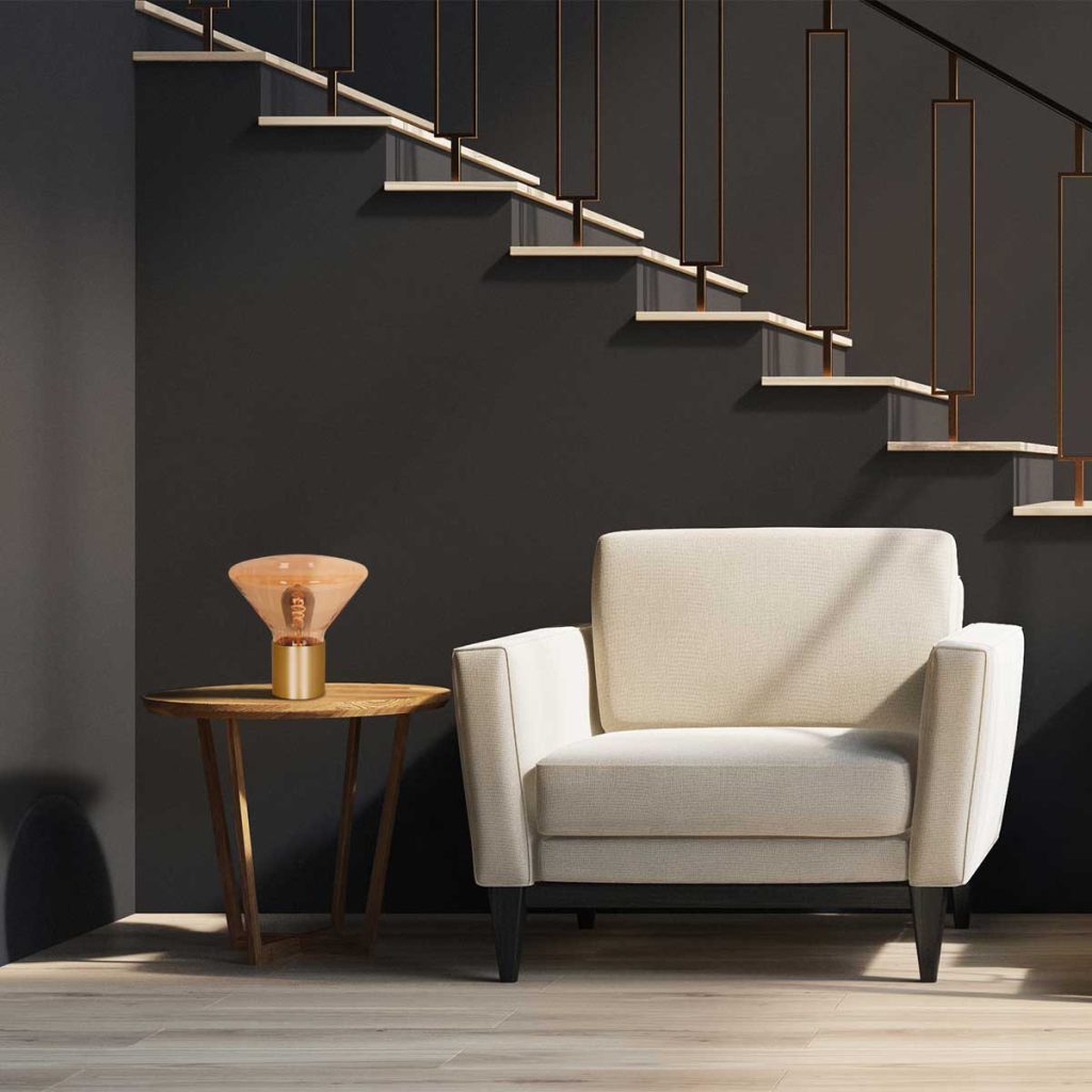 Amber glazen tafellamp Steinhauer Ambiance - Afbeelding 4