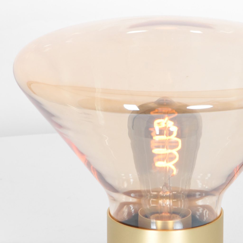 Amber glazen tafellamp Steinhauer Ambiance - Afbeelding 5