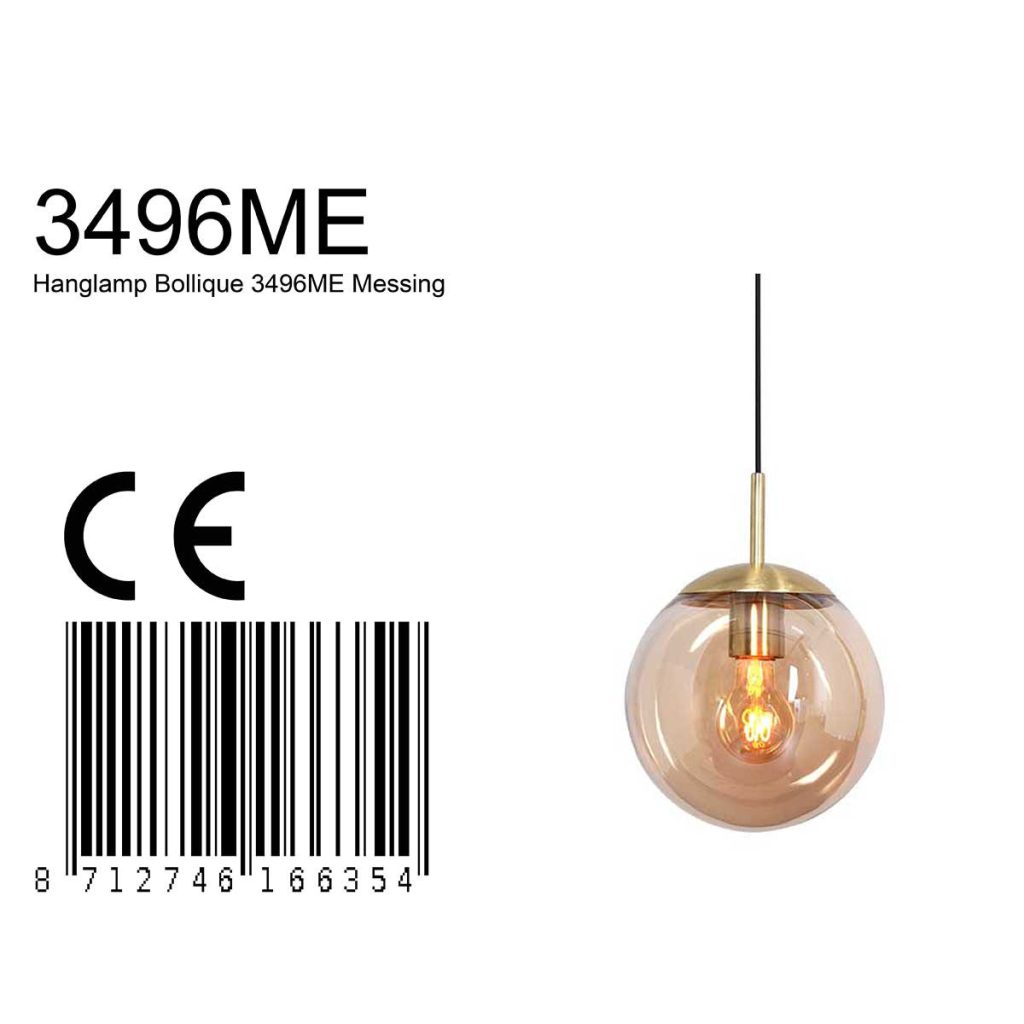 Amberkleurige hanglamp Steinhauer Bollique led - Afbeelding 7