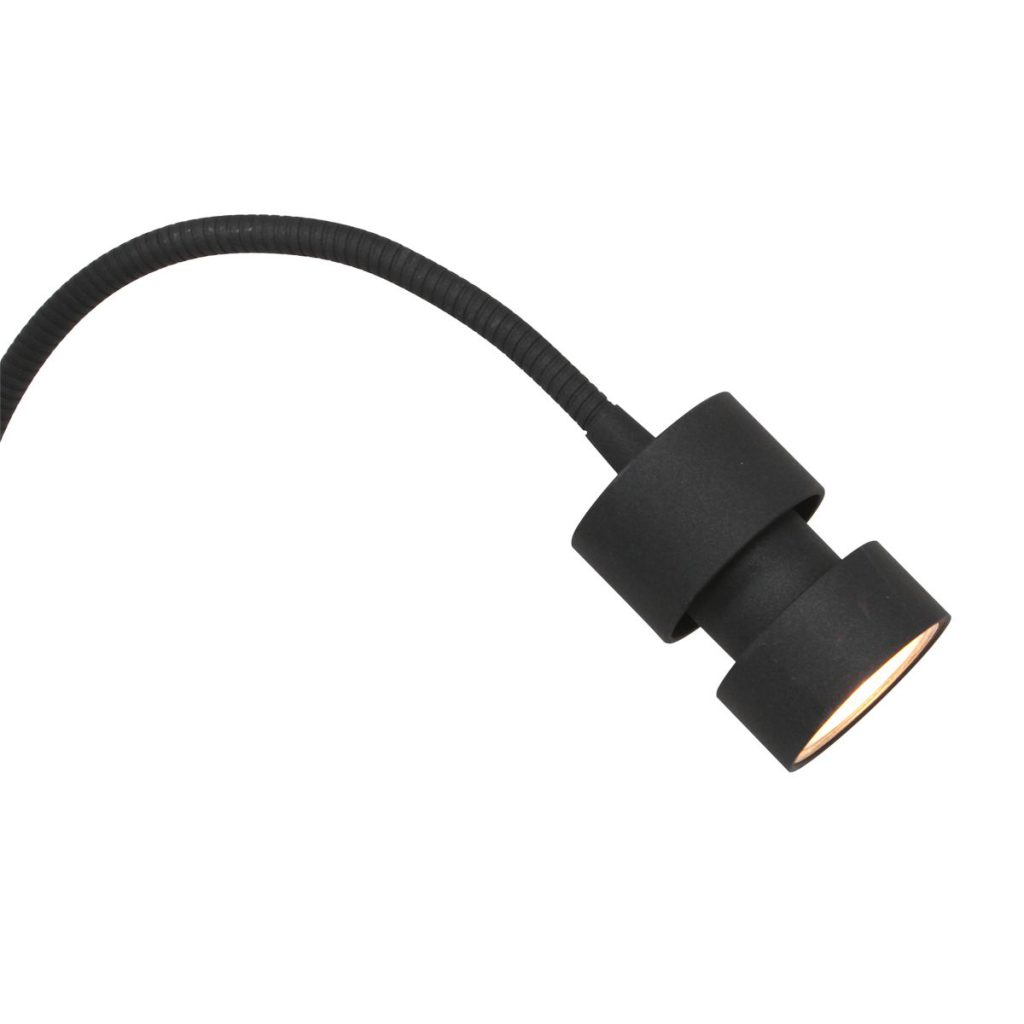 Moderne zwarte wandlamp metaal Steinhauer Natasja led - Afbeelding 12
