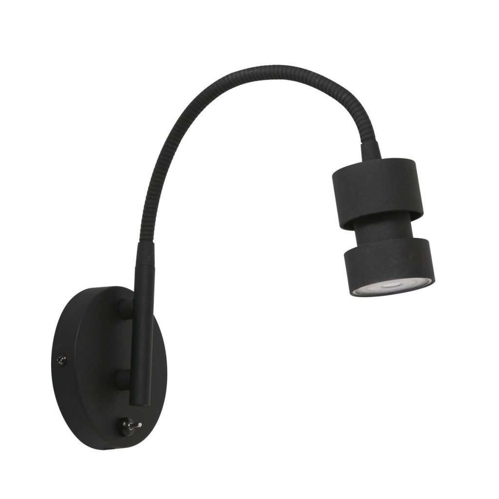 Moderne zwarte wandlamp metaal Steinhauer Natasja led - Afbeelding 15