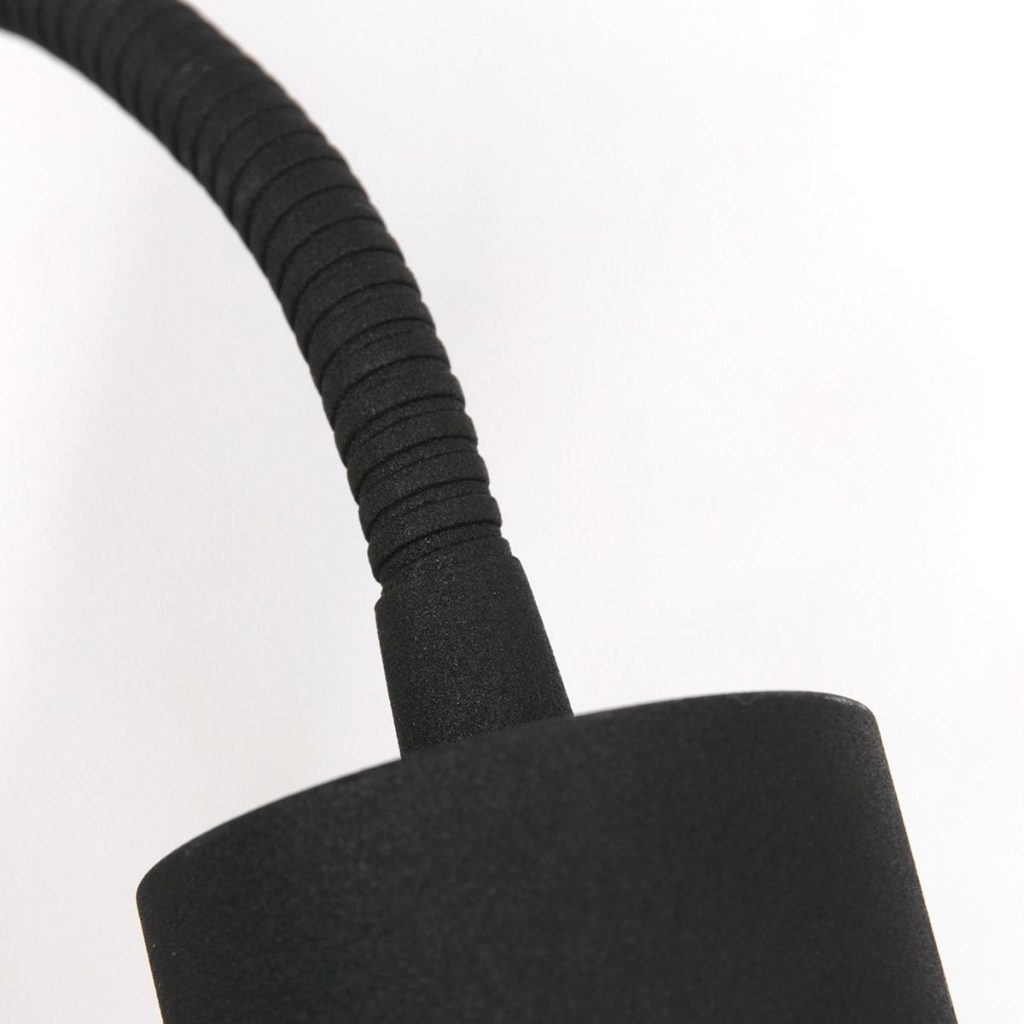 Moderne zwarte wandlamp metaal Steinhauer Natasja led - Afbeelding 5
