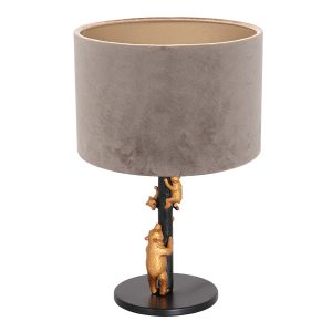 annelighting-tafellamp-animaux-zwart-metaalveloursstof-ø20cm-e27-8234zw-1