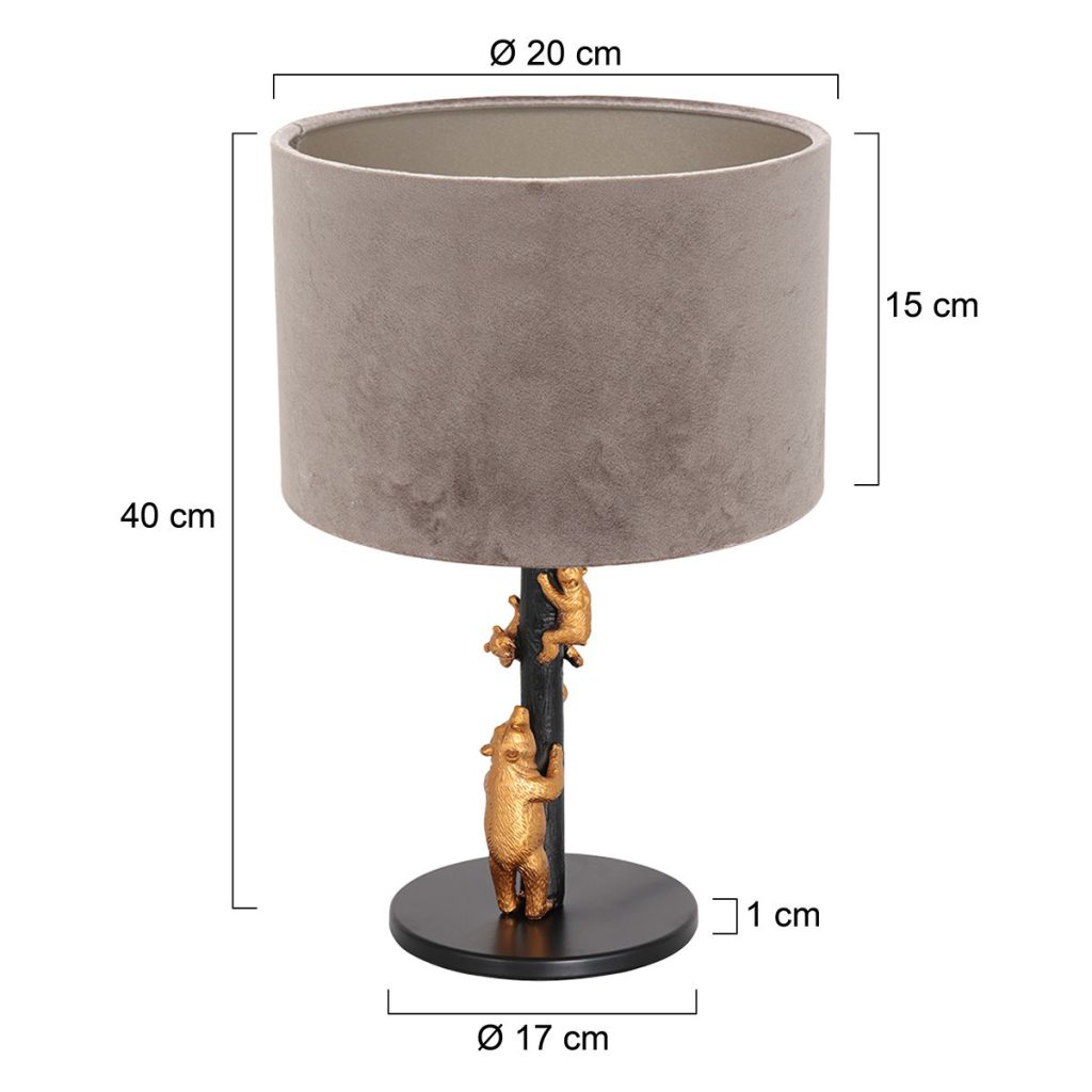 annelighting-tafellamp-animaux-zwart-metaalveloursstof-ø20cm-e27-8234zw-1