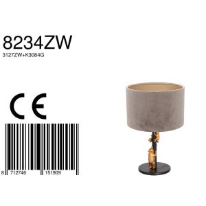 annelighting-tafellamp-animaux-zwart-metaalveloursstof-ø20cm-e27-8234zw-1