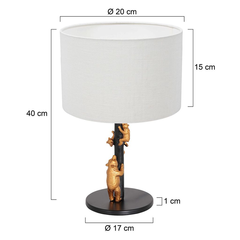 annelighting-tafellamp-animaux-zwart-linnenmetaal-ø20cm-e27-8232zw-1