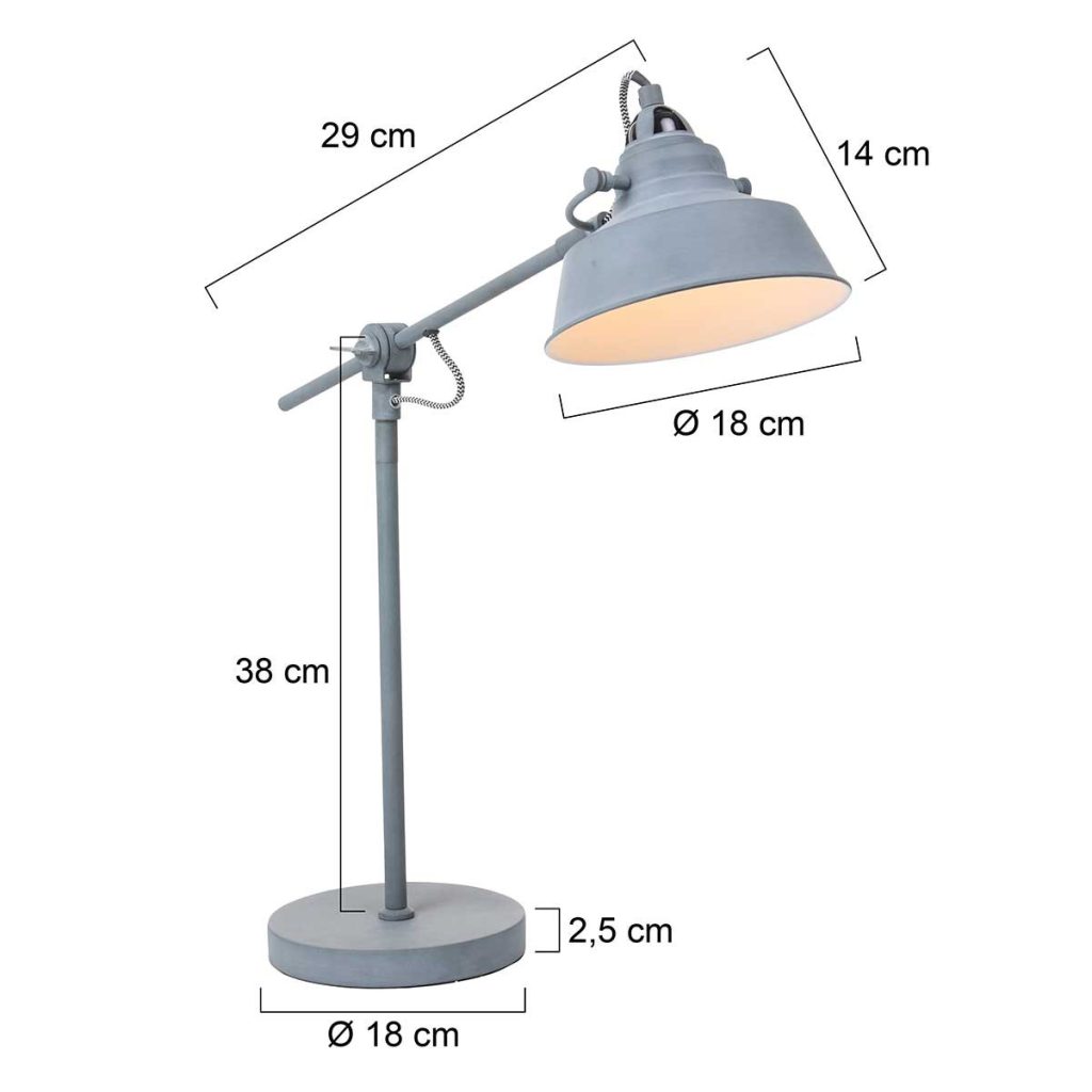mexlite-tafellamp-nove-grijs-metaal-ø18cm-e27-1321gr-1