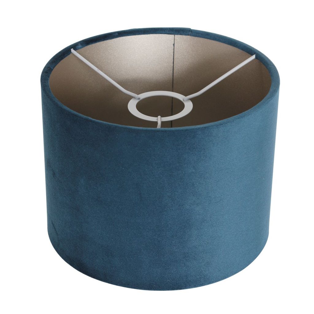 blauwe-velours-lampenkap-20-cm-steinhauer-lampenkappen-k3084zs-1