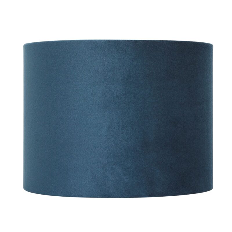 Moderne blauwe velours lampenkap Steinhauer  - Ø 20 cm - Afbeelding 3