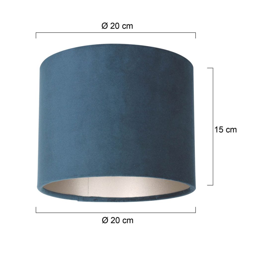 blauwe-velours-lampenkap-20-cm-steinhauer-lampenkappen-k3084zs-5
