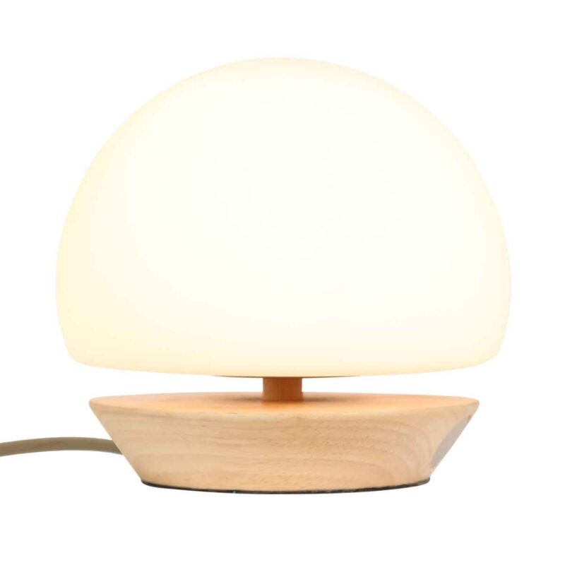 Moderne naturel houten tafellamp glas Steinhauer Ancilla - Afbeelding 14