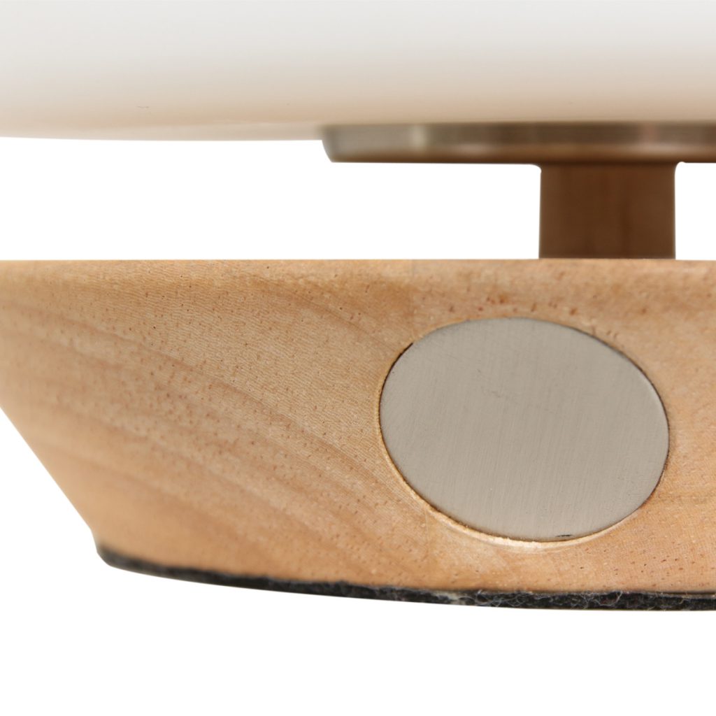 Moderne naturel houten tafellamp glas Steinhauer Ancilla - Afbeelding 3