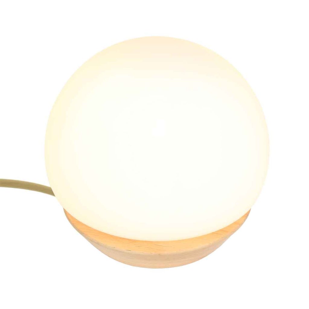 Moderne naturel houten tafellamp glas Steinhauer Ancilla - Afbeelding 9