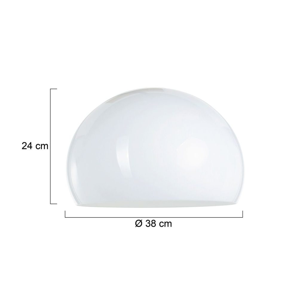 Moderne witte kunststof lampenkap Steinhauer  - Ø 38 cm - Afbeelding 3