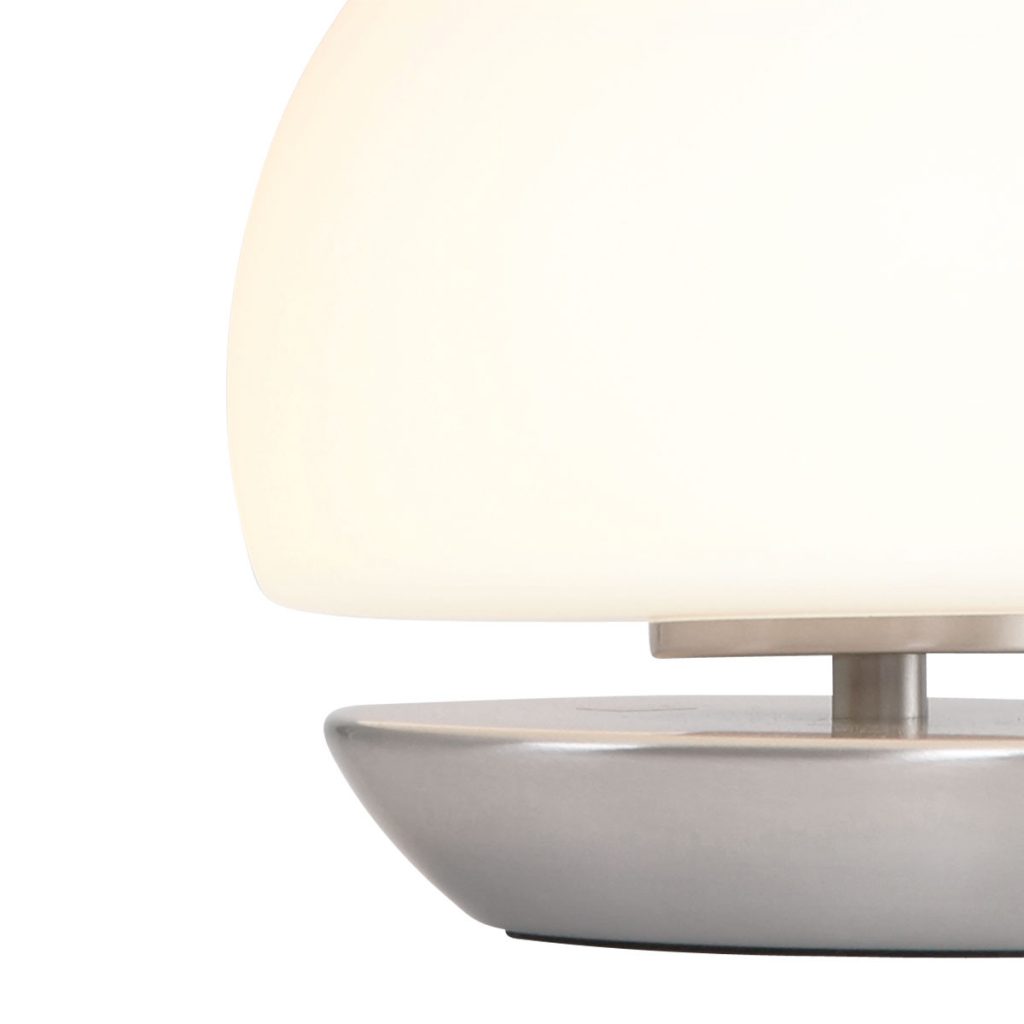 Moderne glazen metalen stalen tafellamp Steinhauer Ancilla - Afbeelding 6