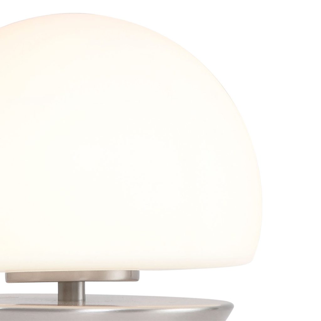 Moderne glazen metalen stalen tafellamp Steinhauer Ancilla - Afbeelding 7