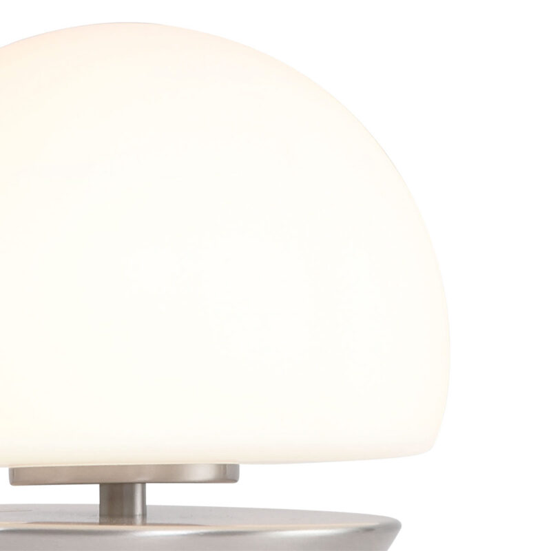 Moderne glazen metalen stalen tafellamp Steinhauer Ancilla - Afbeelding 7