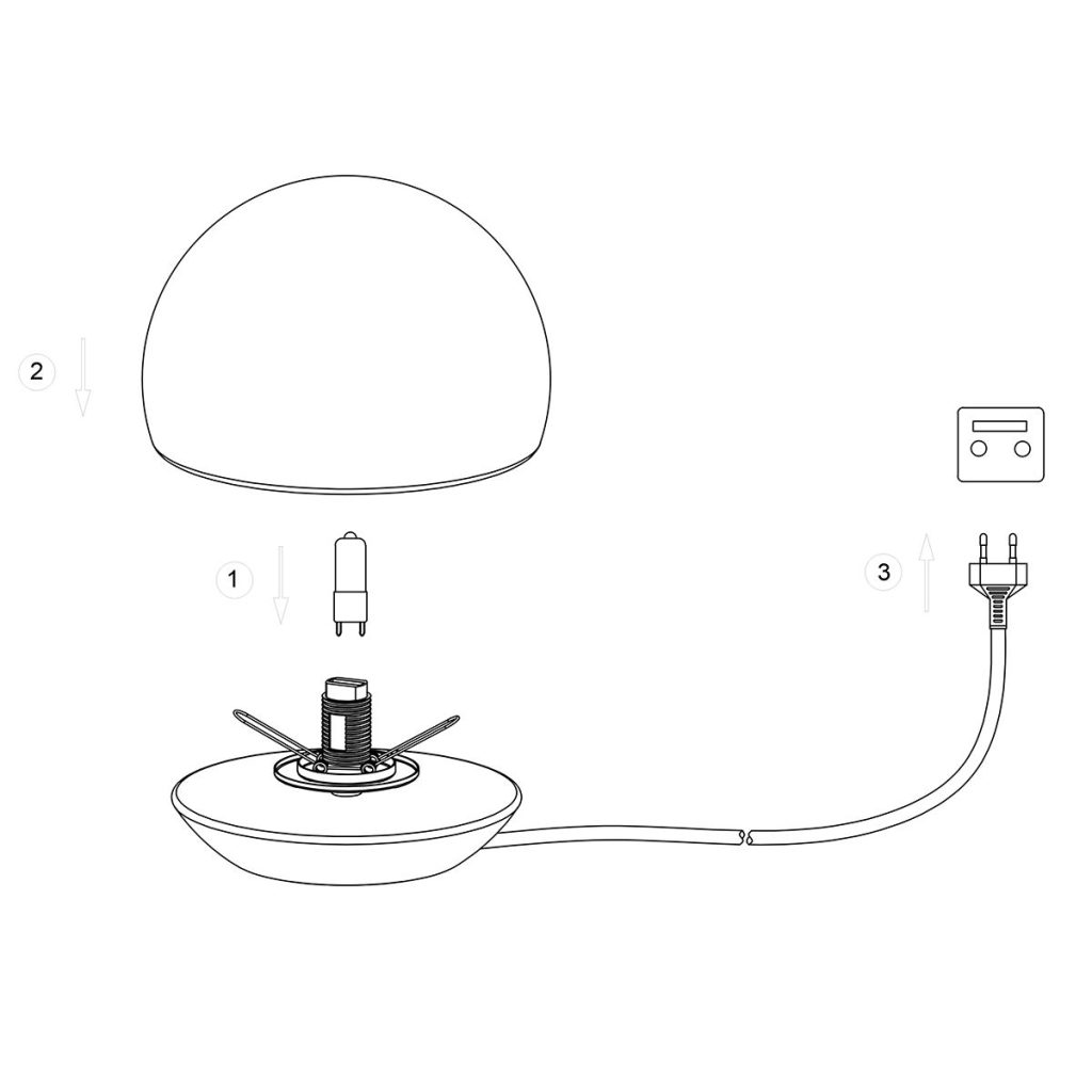 Moderne glazen metalen stalen tafellamp Steinhauer Ancilla - Afbeelding 10