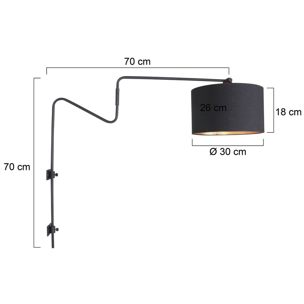 annelighting-wandlamp-linstrom-zwart-metaalstof-schemerlamp-e27-2131zw-1