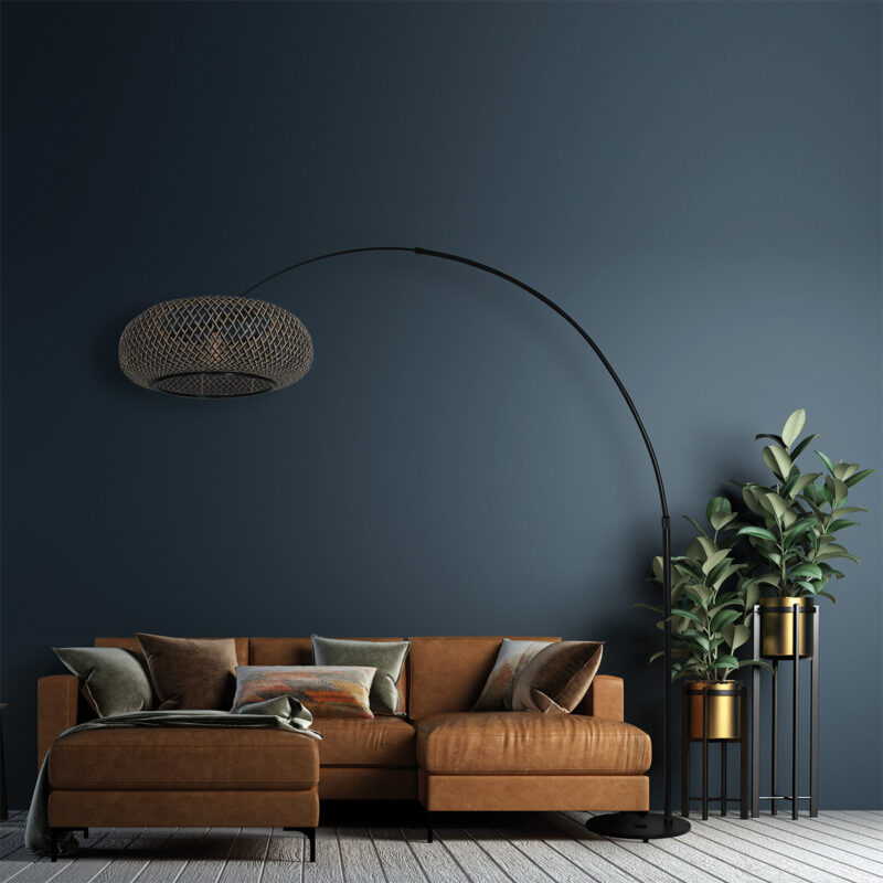 Booglamp met gevlochten kap Steinhauer Sparkled light - Afbeelding 3