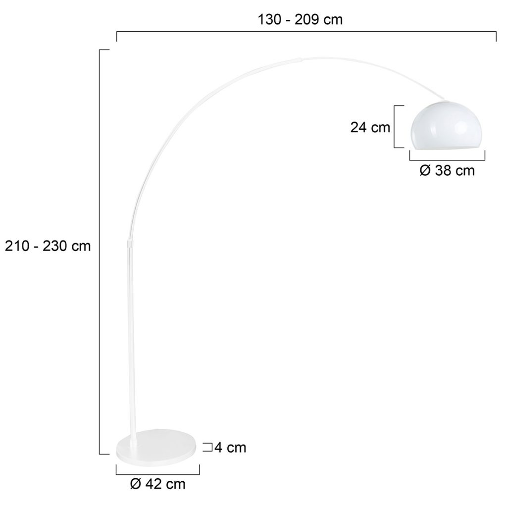 Booglamp met plexiglas kap Steinhauer Sparkled light - Afbeelding 7