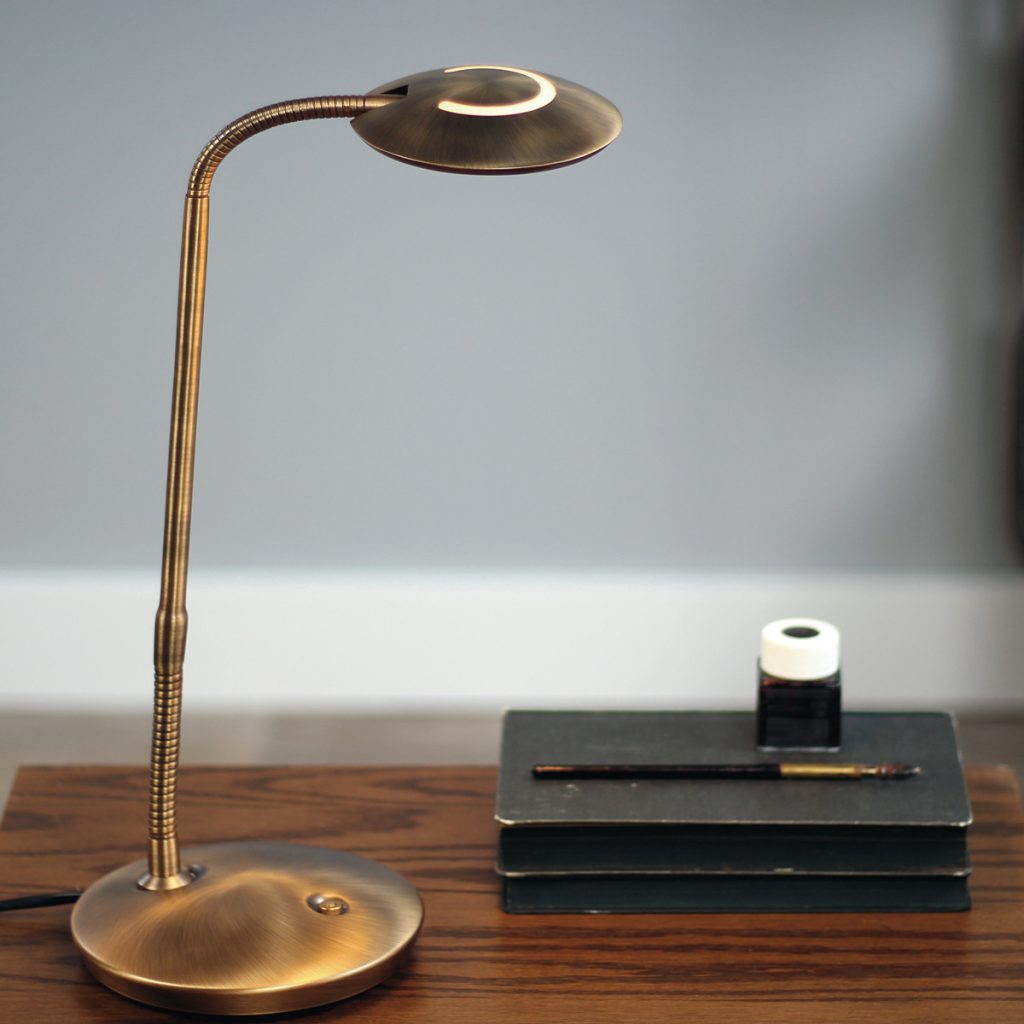 Bronzen design bureaulamp Steinhauer Zenith led - Afbeelding 3