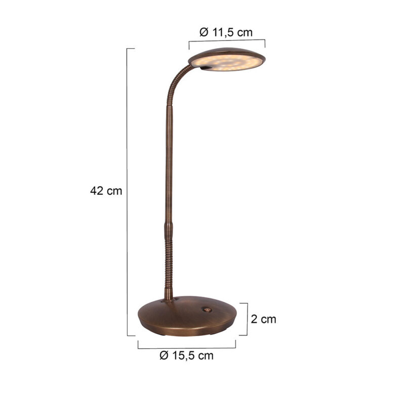 steinhauer-tafellamp-zenithled-brons-kunststofmetaal-ø16cm-led-1470br-1