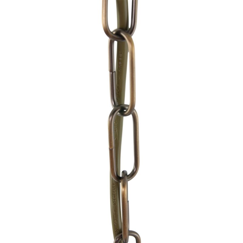 Bronzen 2-lichts hanglamp lantaarn glas Steinhauer Pimpernel - Afbeelding 10