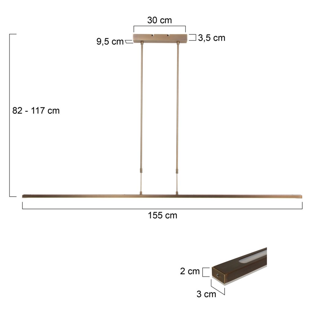 bronzen-led-eettafellamp-steinhauer-zelena-led-7971br-7