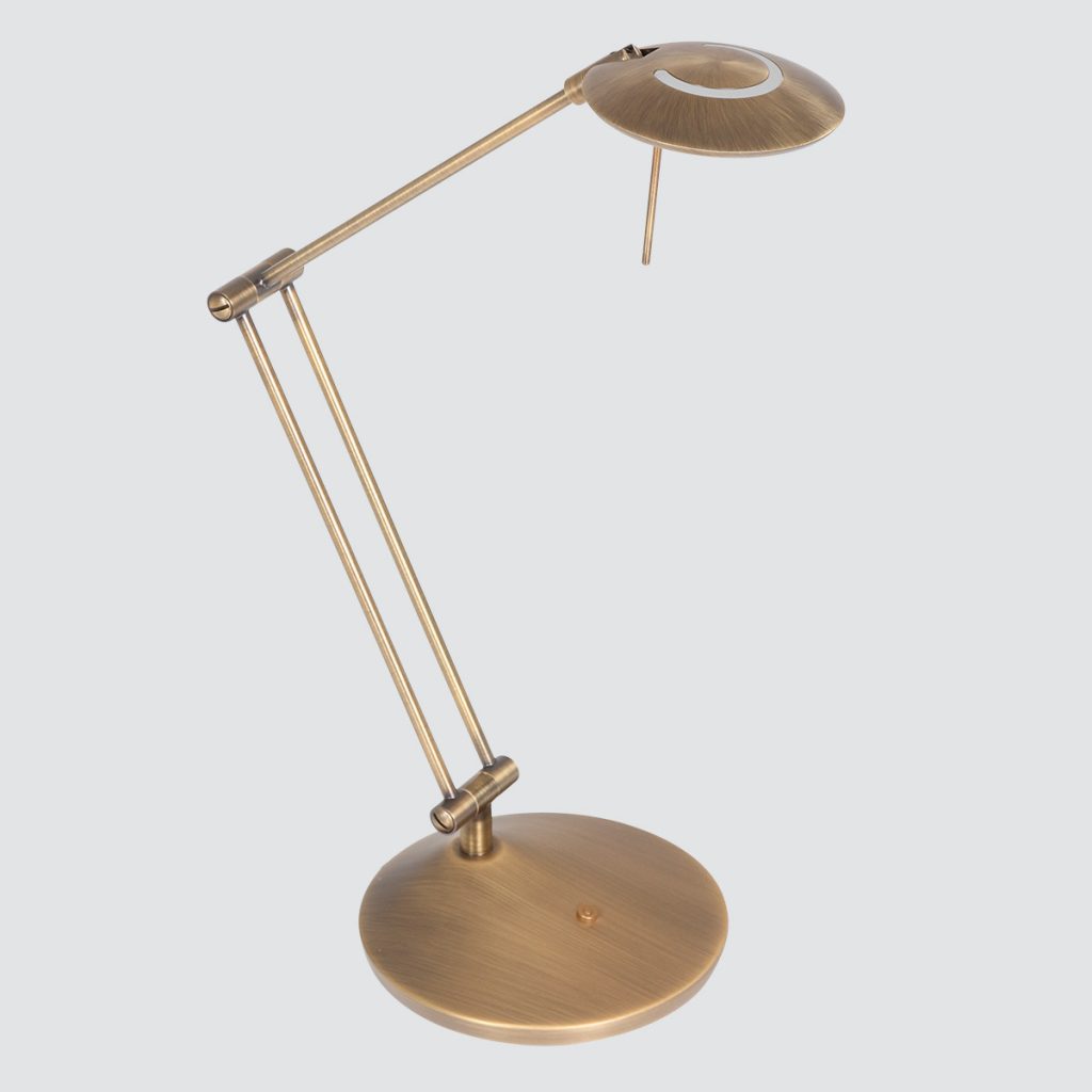 Klassieke bruine metalen tafellamp kunststof Steinhauer Zodiac led - Afbeelding 15