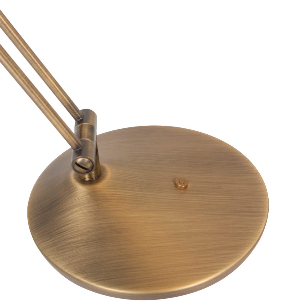 Klassieke bruine metalen tafellamp kunststof Steinhauer Zodiac led - Afbeelding 5