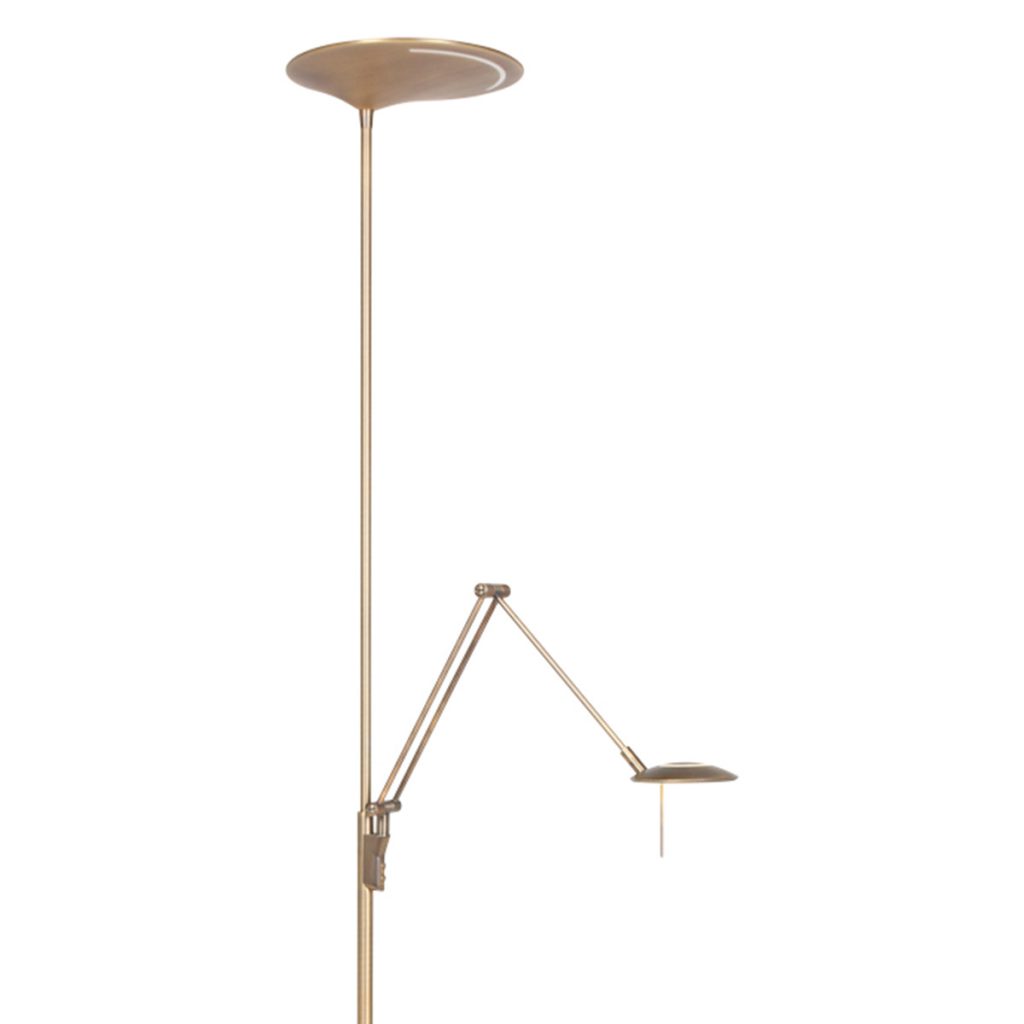 Bronzen uplight met leeslamp Steinhauer Zodiac led - Afbeelding 11