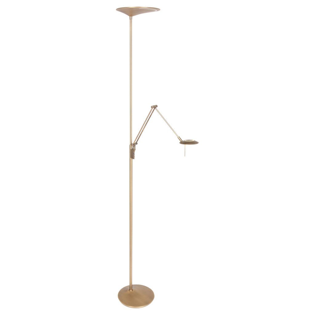 bronzen-uplight-met-leeslamp-steinhauer-zodiac-led-2107br