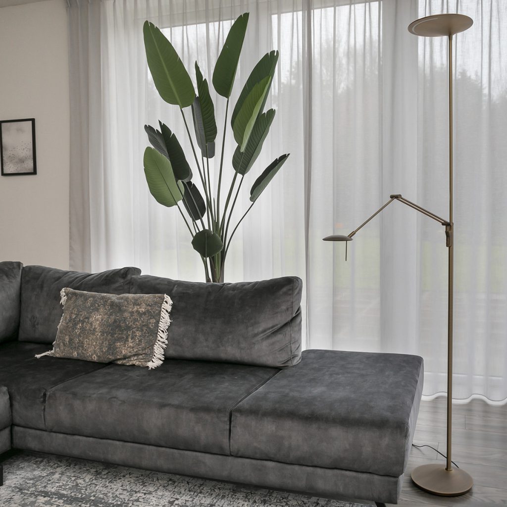 Bronzen uplight met leeslamp Steinhauer Zodiac led - Afbeelding 12