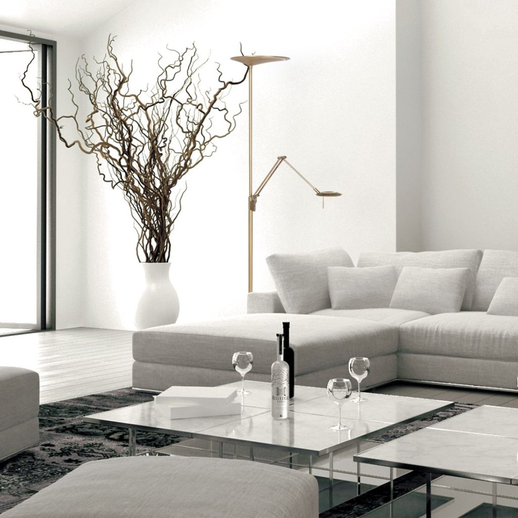 Bronzen uplight met leeslamp Steinhauer Zodiac led - Afbeelding 19