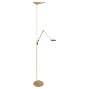bronzen-uplight-met-leeslamp-steinhauer-zodiac-led-2107br