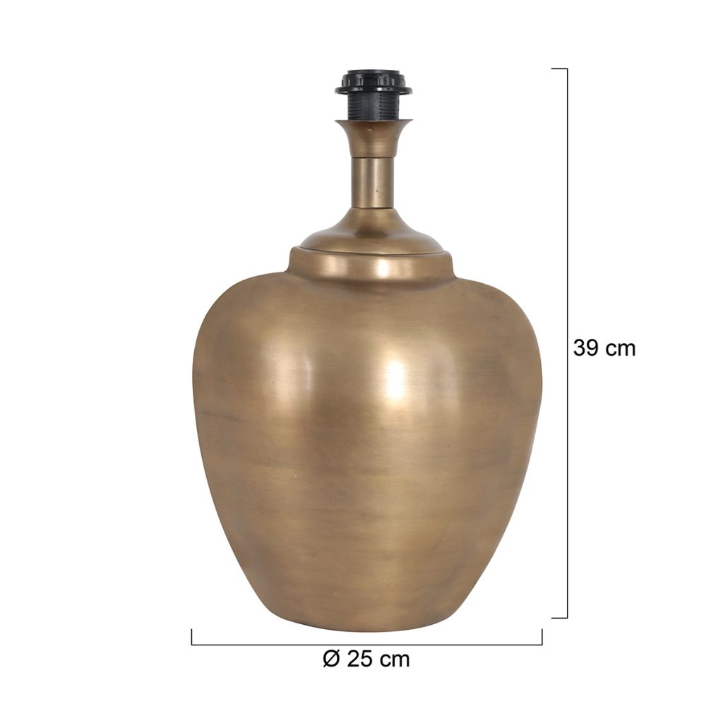 Bronzen vaaslamp Steinhauer Brass - Afbeelding 7