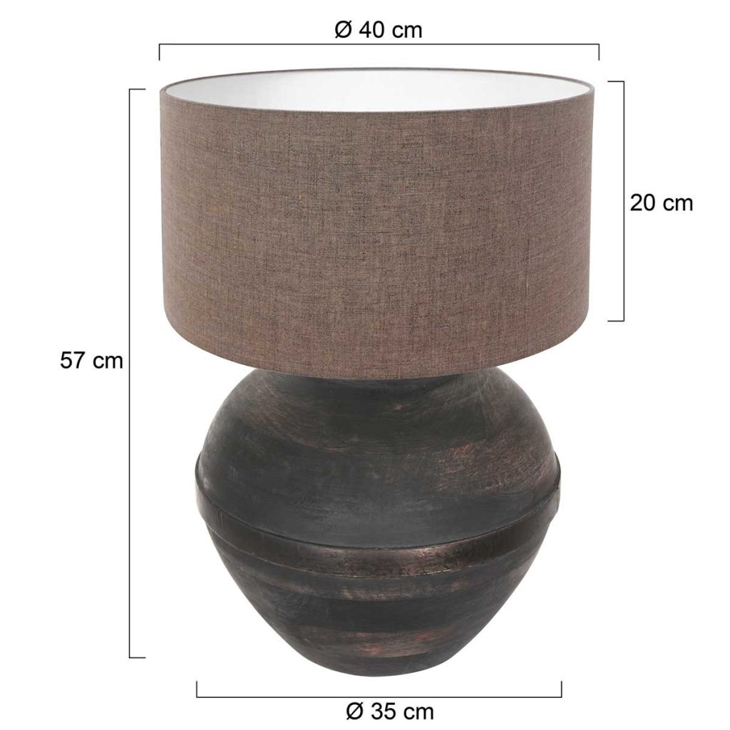 annelighting-tafellamp-lyons-zwart-houtstof-ø40cm-e27-3472zw-1