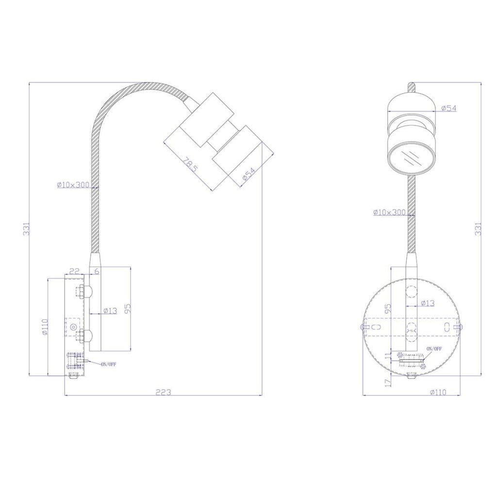 Moderne stalen metalen wandlamp Steinhauer Natasja led - Afbeelding 8